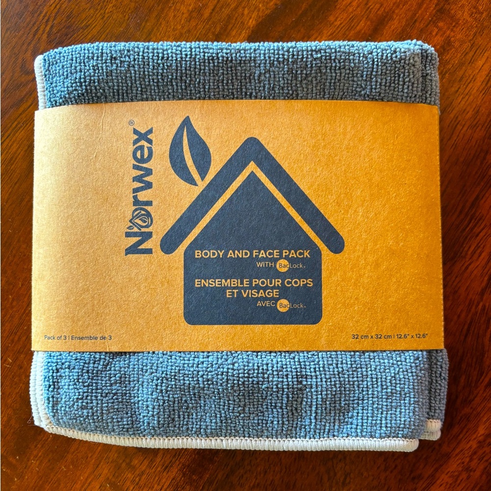 Norwex Body and Face pack of 3